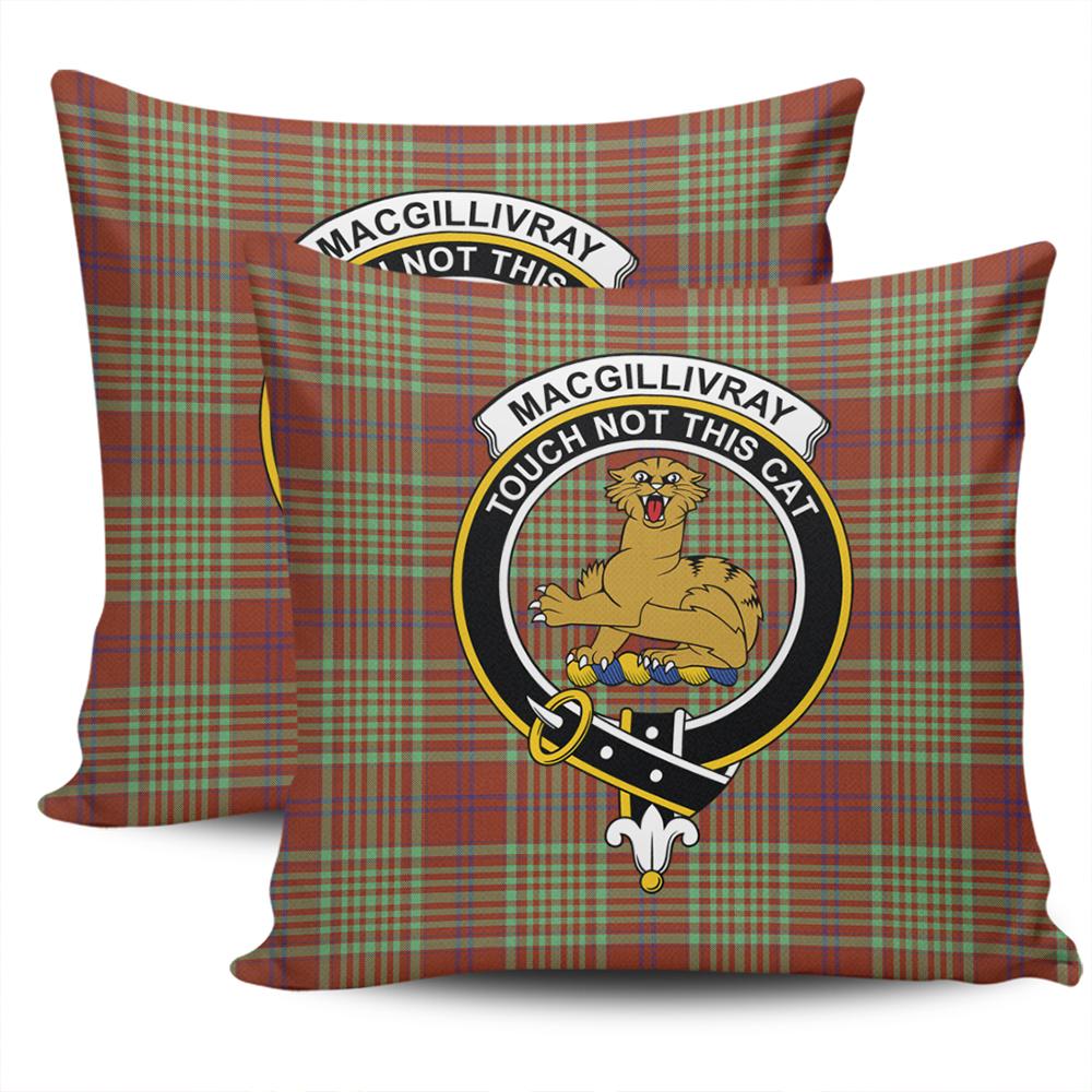 Clan MacGillivray Hunting Ancient Tartan Crest Pillow Cover GW13 Clan MacGillivray Tartan Today   