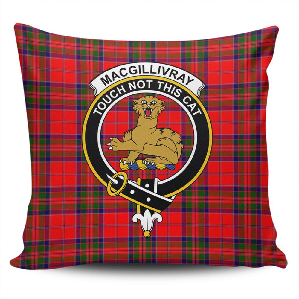 Clan MacGillivray Modern Tartan Crest Pillow Cover CE14 Clan MacGillivray Tartan Today   