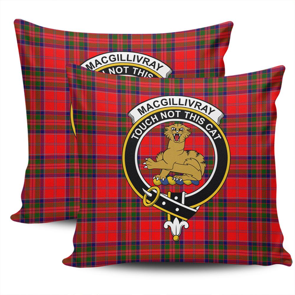 Clan MacGillivray Modern Tartan Crest Pillow Cover CE14 Clan MacGillivray Tartan Today   