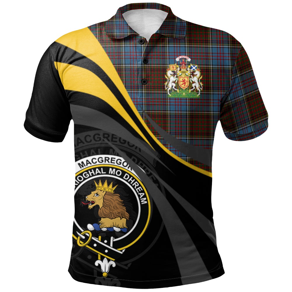 Clan MacGregor Hastie Tartan Polo Shirt - Royal Coat Of Arms Style TY48 MacGregor Hastie Tartan Tartan Polo   