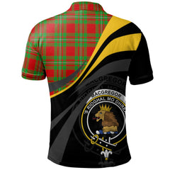 Clan MacGregor Modern Tartan Polo Shirt - Royal Coat Of Arms Style FA37 MacGregor Modern Tartan Tartan Polo   