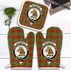 Clan MacGregor Modern Tartan Crest Oven Mitt And Pot Holder (2 Oven Mitts + 1 Pot Holder) ZR93 Clan MacGregor Tartan Today   
