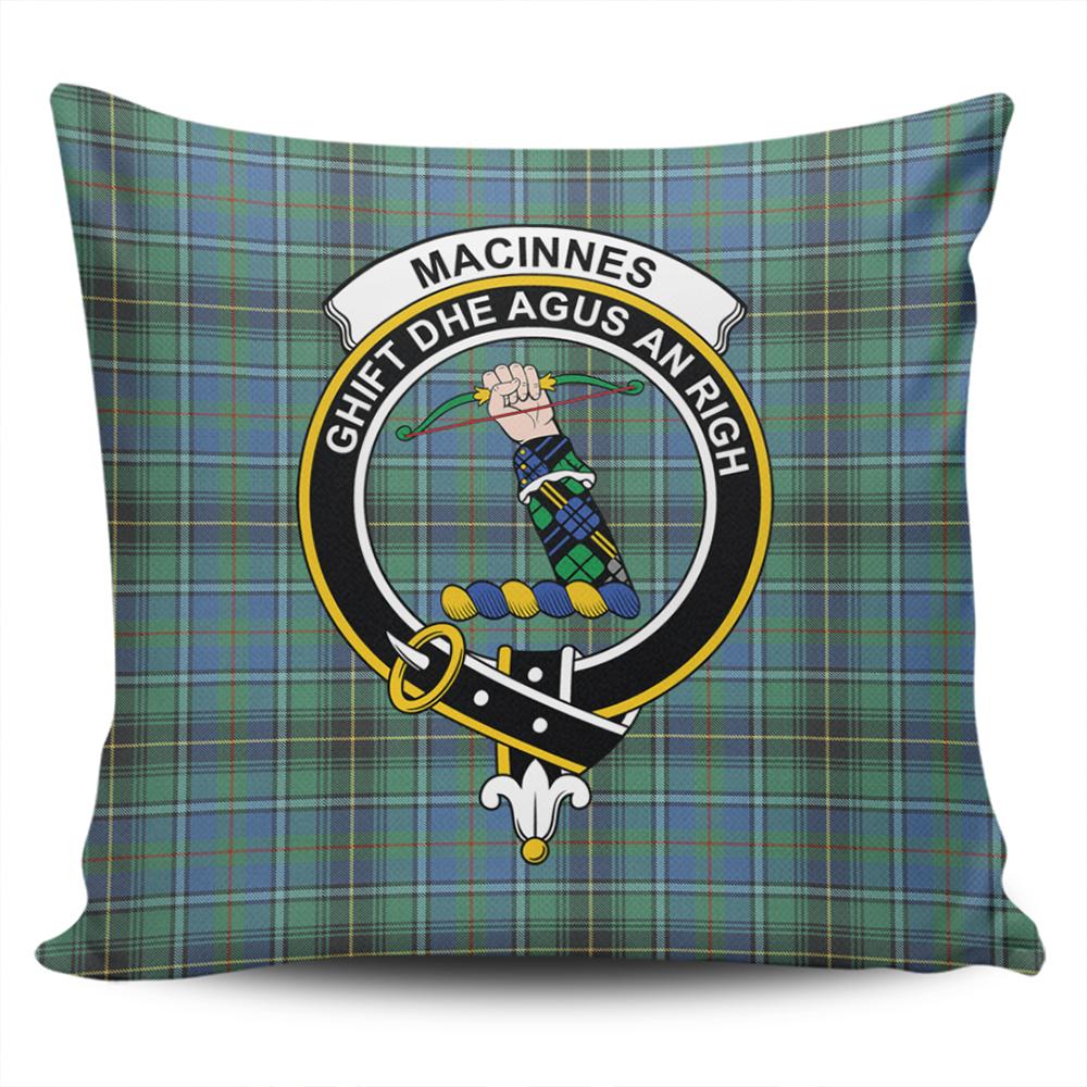 Clan MacInnes Ancient Tartan Crest Pillow Cover MZ56 Clan MacInnes Tartan Today   