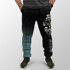 Clan MacInnes Ancient Tartan Crest Jogger Sweatpants  Alba Celtic Style GK22 Clan MacInnes Tartan Today   