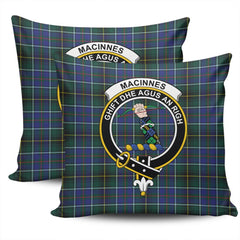 Clan MacInnes Modern Tartan Crest Pillow Cover HO47 Clan MacInnes Tartan Today   