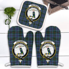 Clan MacInnes Modern Tartan Crest Oven Mitt And Pot Holder (2 Oven Mitts + 1 Pot Holder) VT38 Clan MacInnes Tartan Today   