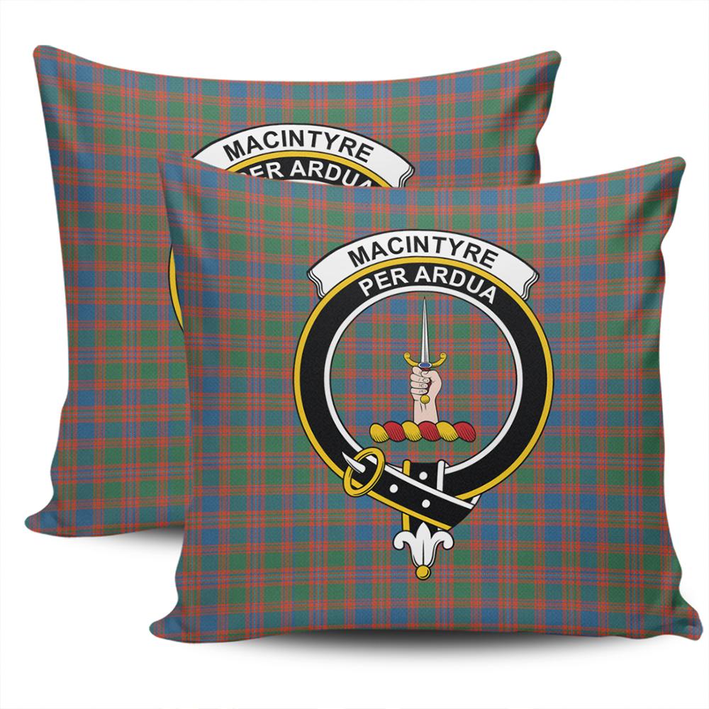 Clan MacIntyre Ancient Tartan Crest Pillow Cover RW20 Clan MacIntyre Tartan Today   