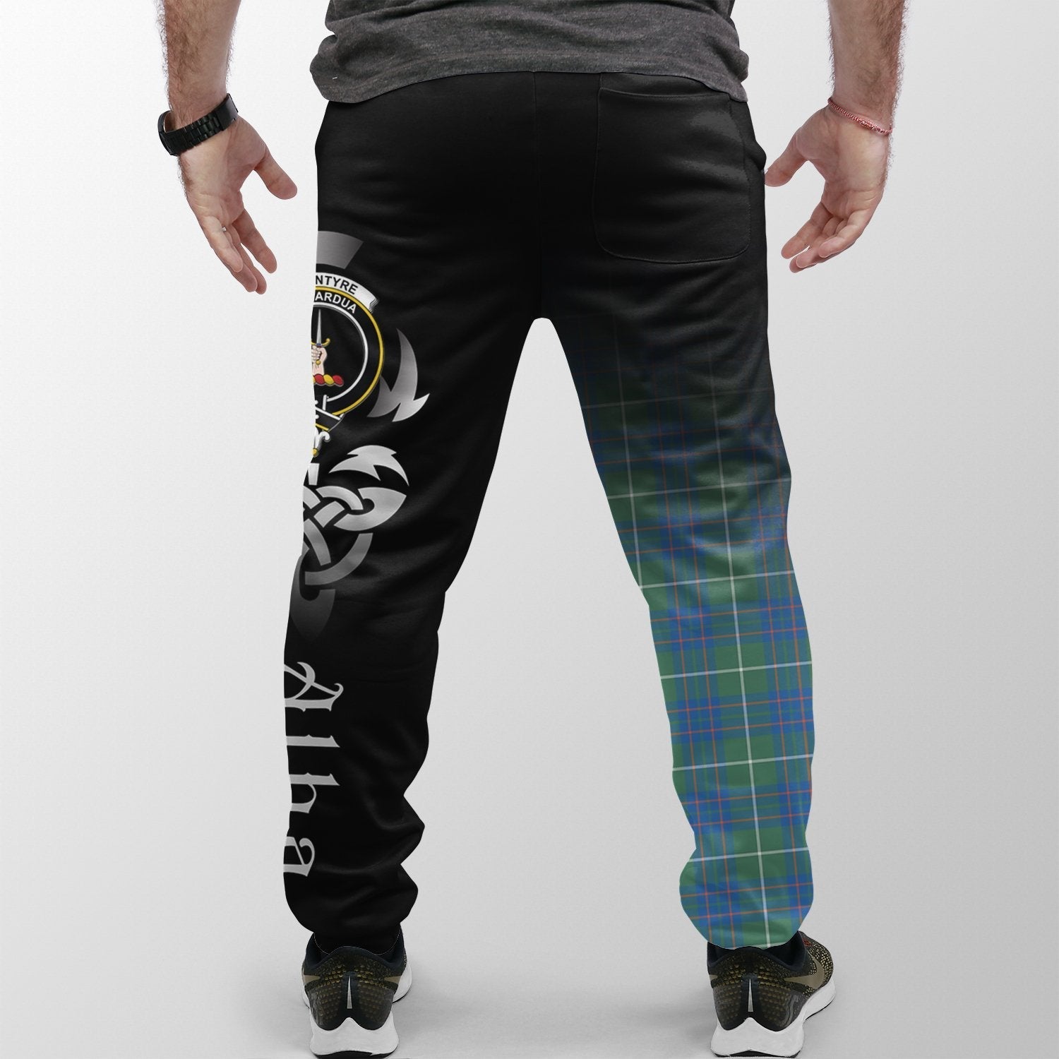 Clan MacIntyre Hunting Ancient Tartan Crest Jogger Sweatpants  Alba Celtic Style UA25 Clan MacIntyre Tartan Today   