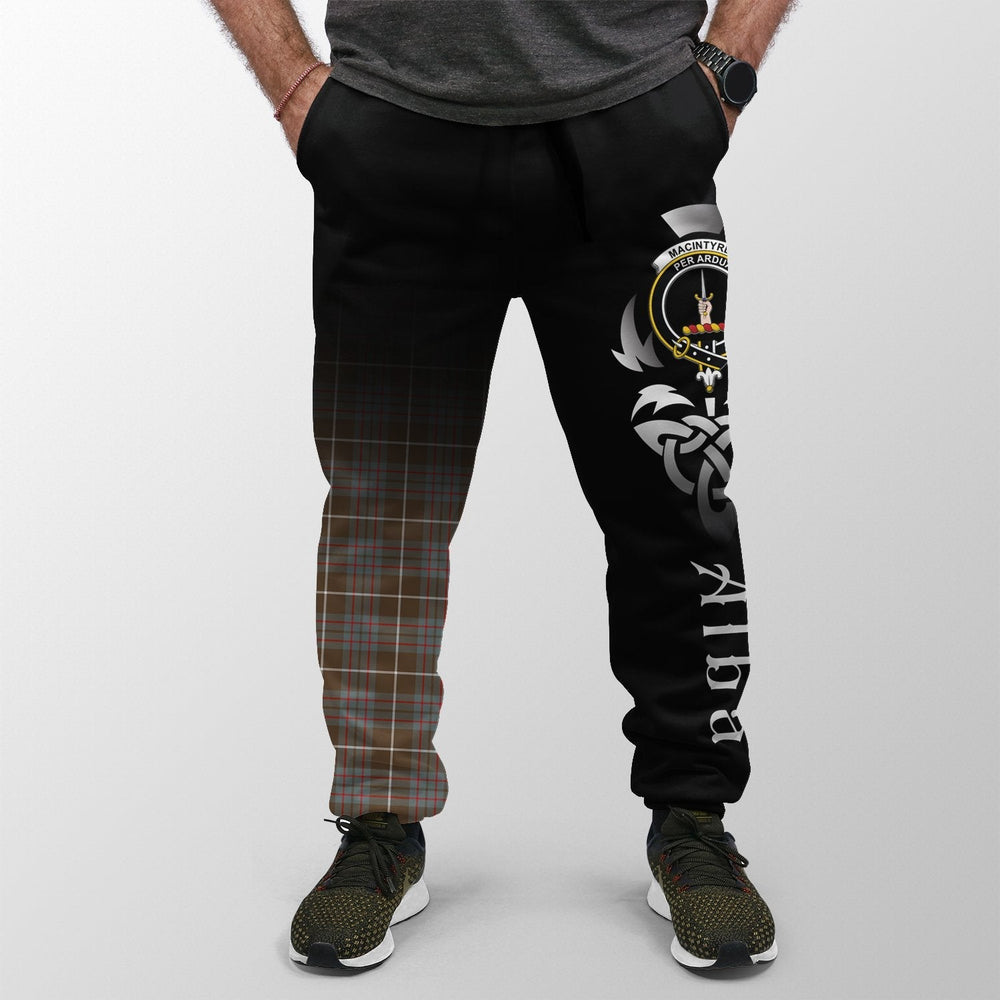 Clan MacIntyre Hunting Weathered Tartan Crest Jogger Sweatpants  Alba Celtic Style IA82 Clan MacIntyre Tartan Today   