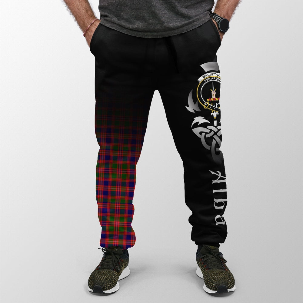 Clan MacIntyre Modern Tartan Crest Jogger Sweatpants  Alba Celtic Style BU87 Clan MacIntyre Tartan Today   