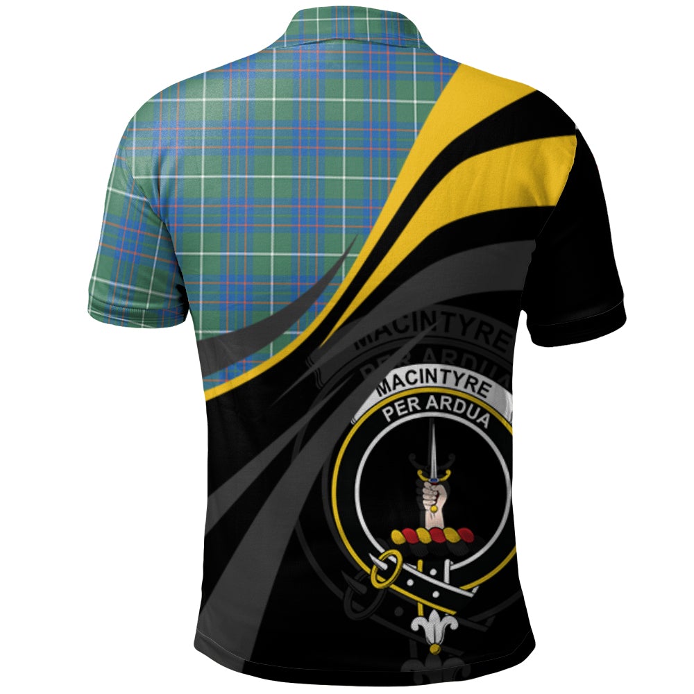 Clan MacIntyre Hunting Ancient Tartan Polo Shirt - Royal Coat Of Arms Style TA27 MacIntyre Hunting Ancient Tartan Tartan Polo   