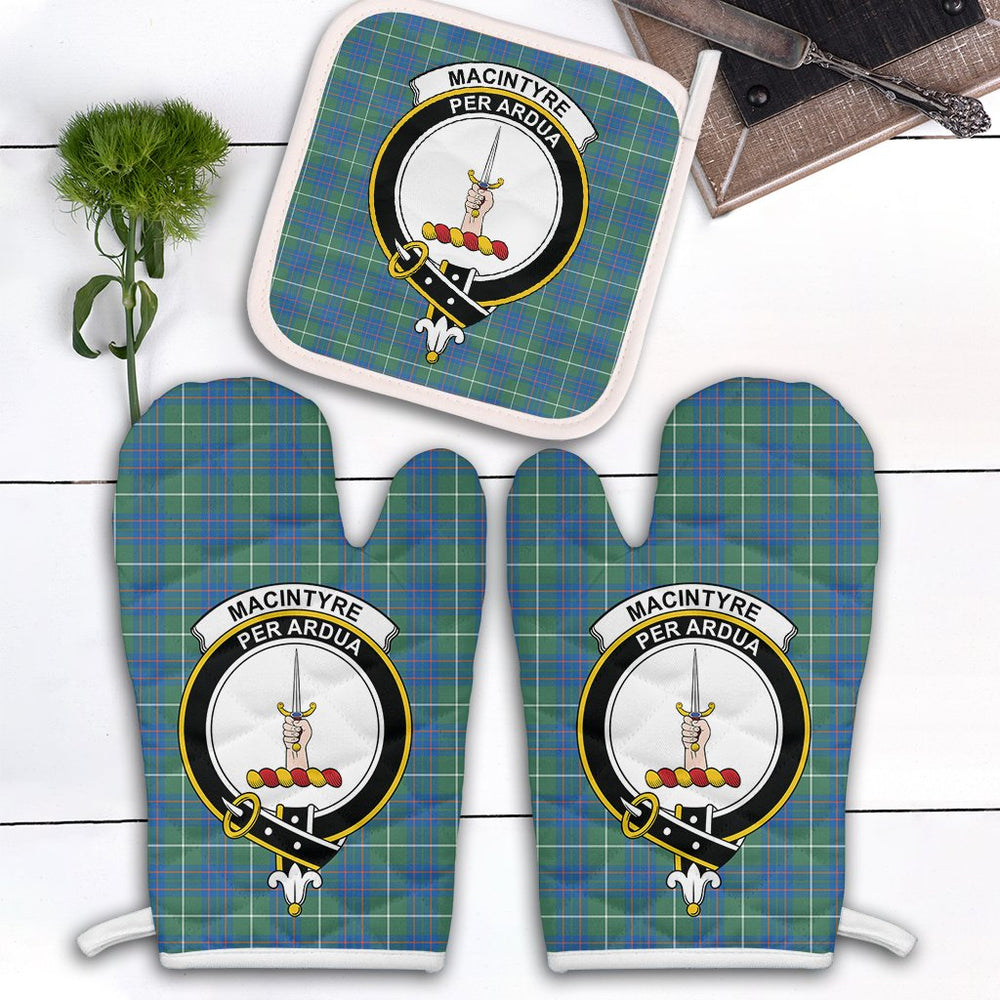 Clan MacIntyre Hunting Ancient Tartan Crest Oven Mitt And Pot Holder (2 Oven Mitts + 1 Pot Holder) WY30 Clan MacIntyre Tartan Today   