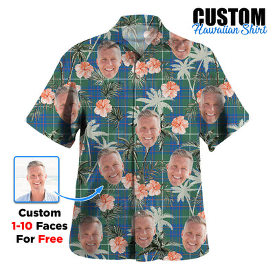 Clan MacIntyre Hunting Ancient Tartan Custom Face Hawaiian Shirt – Unisex Gift for Family Members, Summer Party
