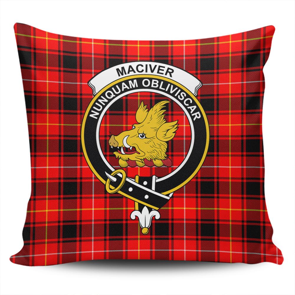 Clan MacIver Modern Tartan Crest Pillow Cover BO84 Clan Borthwick Tartan Today   