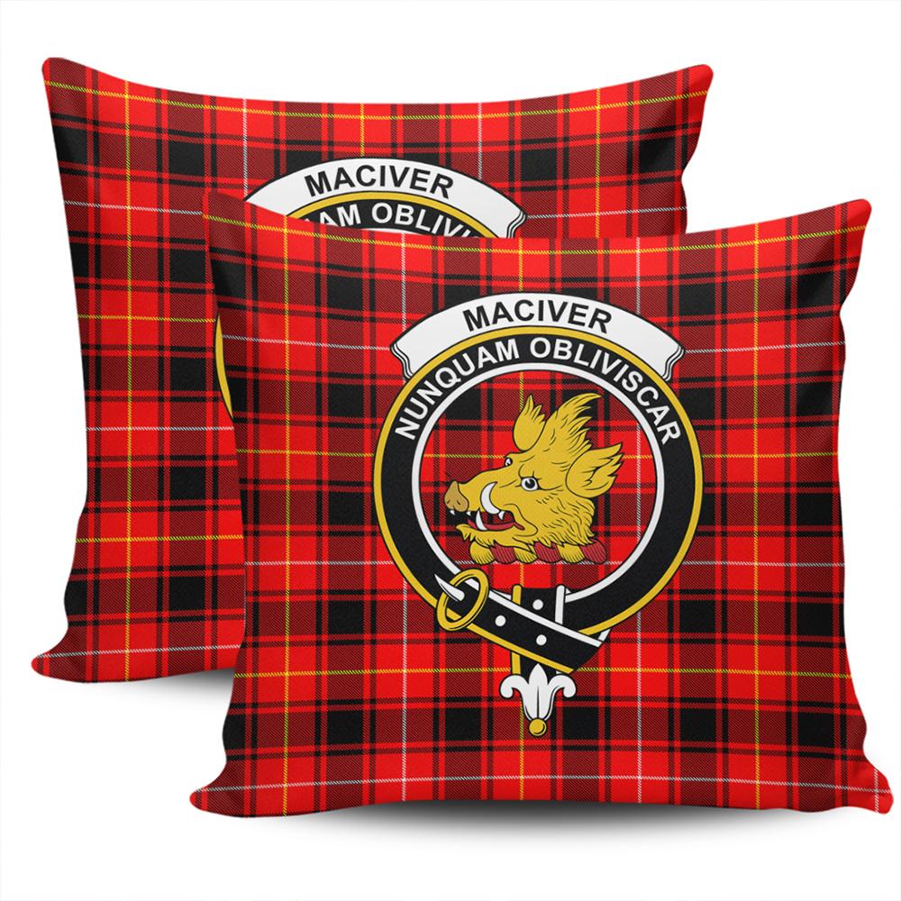 Clan MacIver Modern Tartan Crest Pillow Cover BO84 Clan Borthwick Tartan Today   