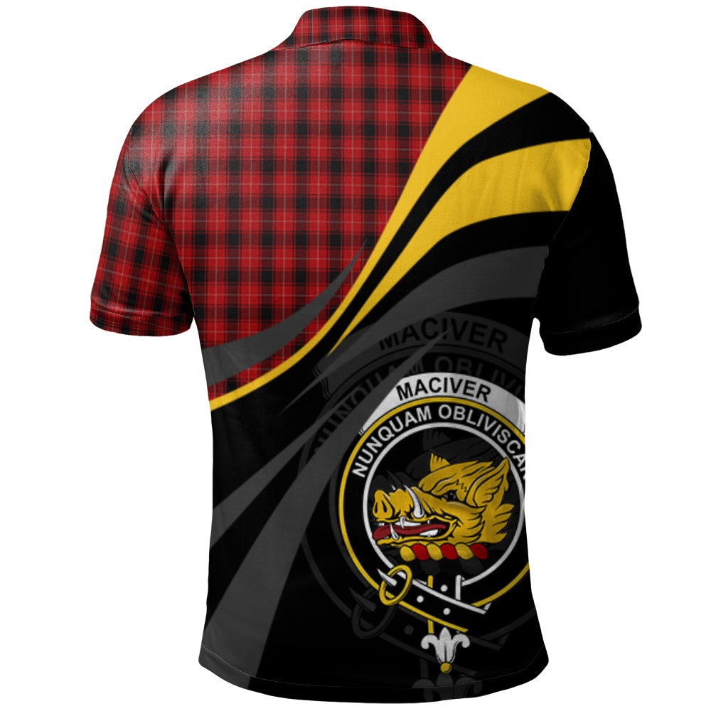 Clan MacIver 01 Tartan Polo Shirt - Royal Coat Of Arms Style OT94 MacIver 01 Tartan Tartan Polo   