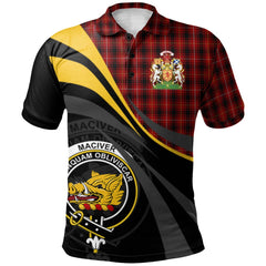 Clan MacIver 03 Tartan Polo Shirt - Royal Coat Of Arms Style ZR64 MacIver 03 Tartan Tartan Polo   