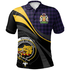Clan MacIver of Strome Tartan Polo Shirt - Royal Coat Of Arms Style YV68 MacIver of Strome Tartan Tartan Polo   