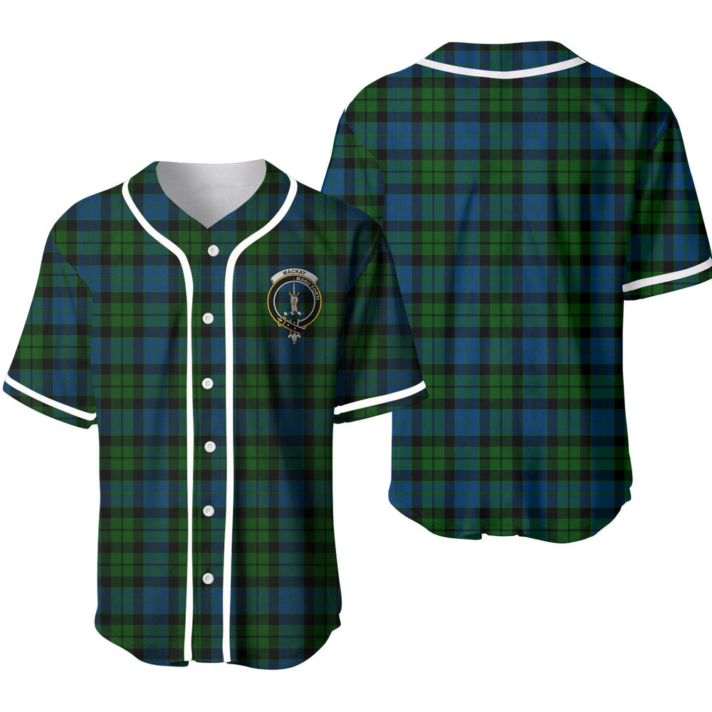Clan MacKay Tartan Unisex Baseball Jersey QY52HI31 Clan MacKay Tartan Today   