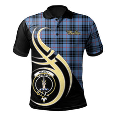 Clan MacKay Blue Tartan Polo Shirt - Believe In Me Style YZ99 MacKay Blue Tartan Tartan Polo   