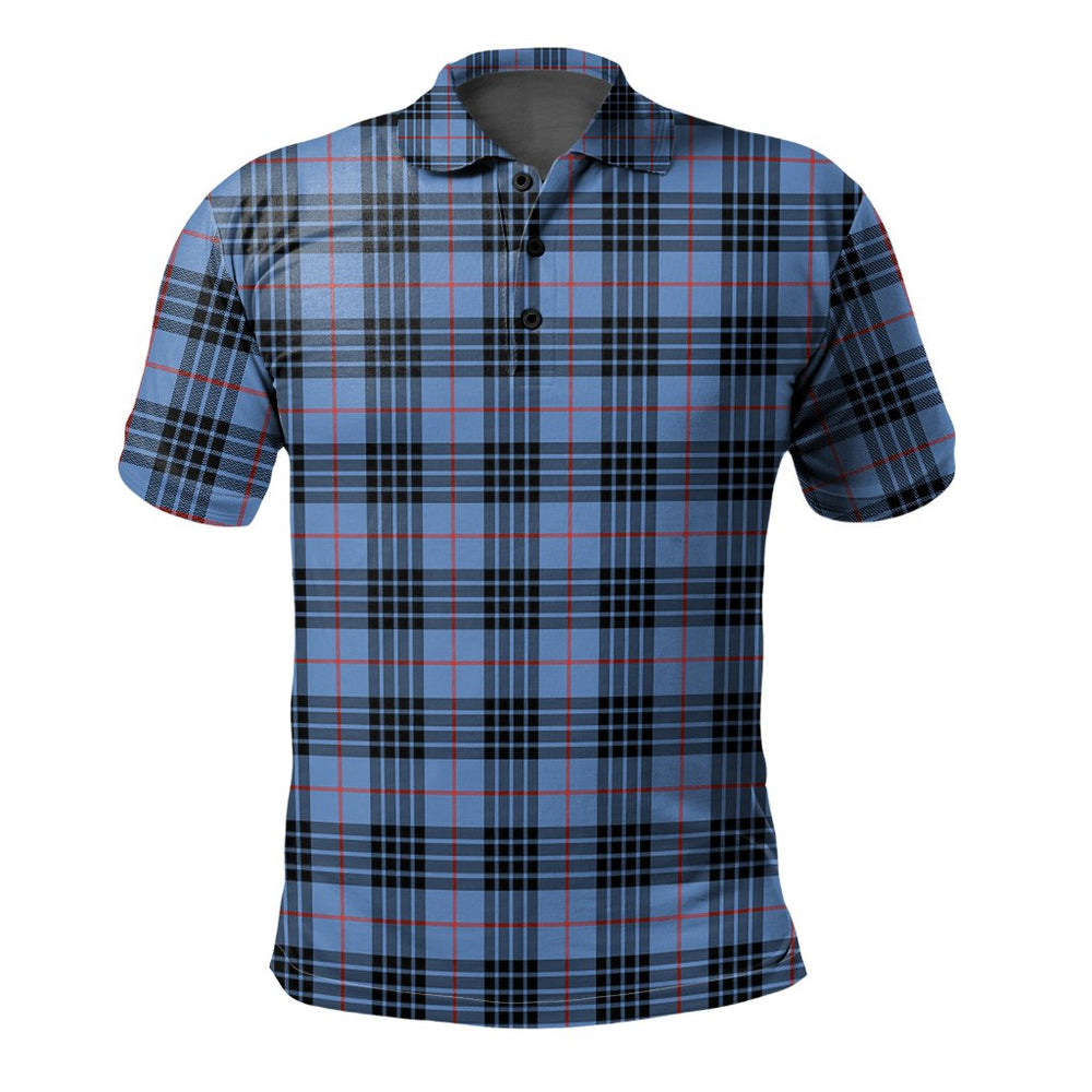 Clan MacKay Blue Tartan Polo Shirt LF74 MacKay Blue Tartan Tartan Polo   