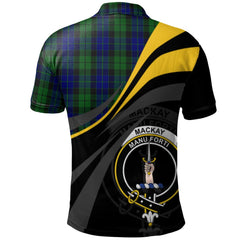 Clan MacKay Logan Tartan Polo Shirt - Royal Coat Of Arms Style MY43 MacKay Logan Tartan Tartan Polo   
