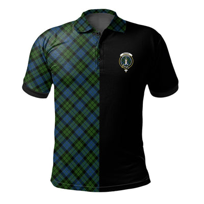 Clan MacKay Modern Tartan Polo Shirt Half of Me - Cross Style HL28