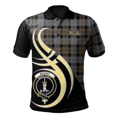 Clan MacKay Weathered Tartan Polo Shirt - Believe In Me Style BA13