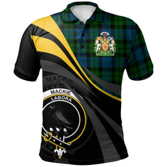 Clan MacKie Tartan Polo Shirt - Royal Coat Of Arms Style GL96 MacKie Tartan Tartan Polo   