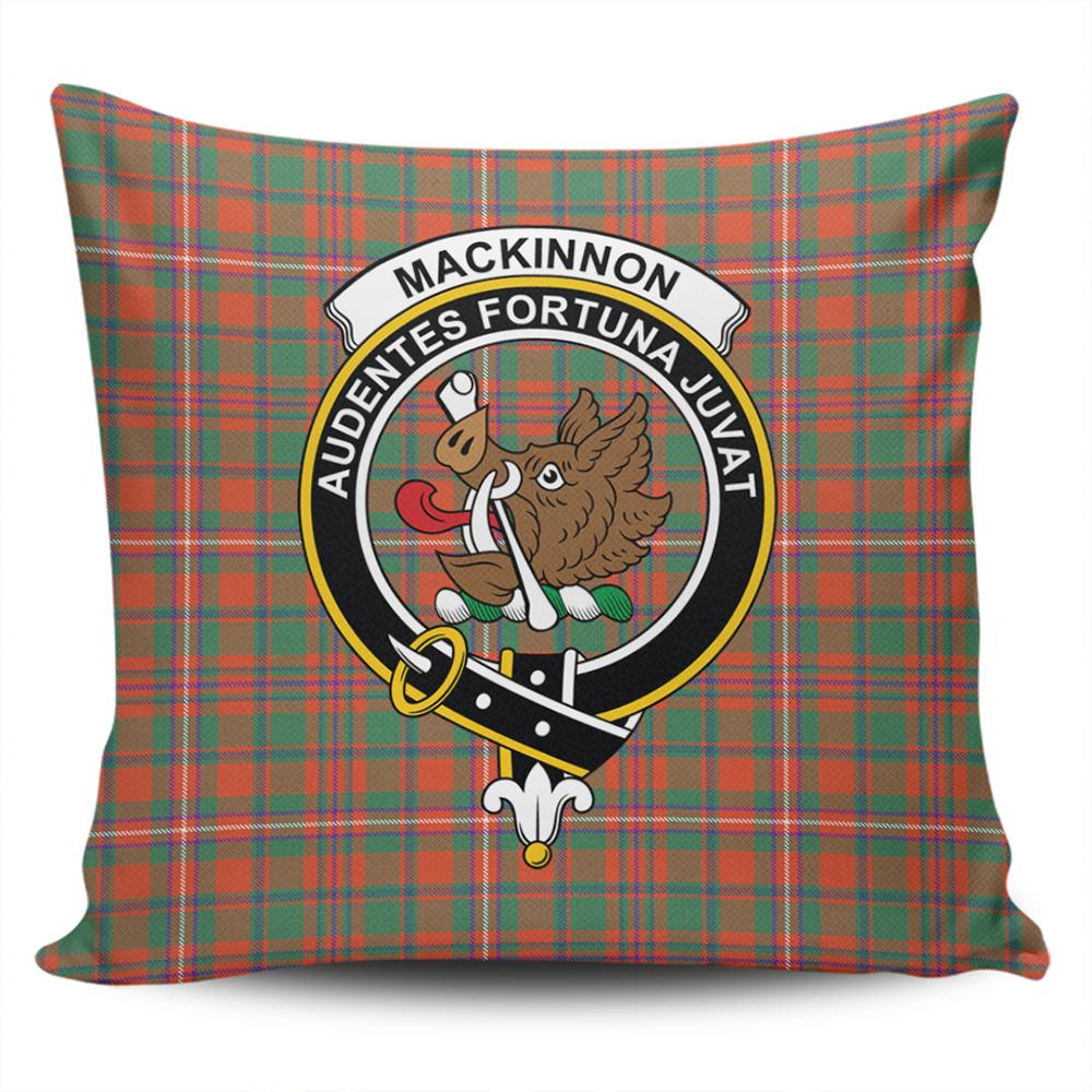 Clan MacKinnon Ancient Tartan Crest Pillow Cover ZT71 Clan MacKinnon Tartan Today   