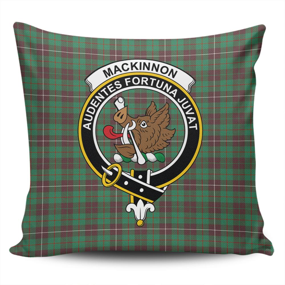 Clan MacKinnon Hunting Ancient Tartan Crest Pillow Cover HH66 Clan MacKinnon Tartan Today   