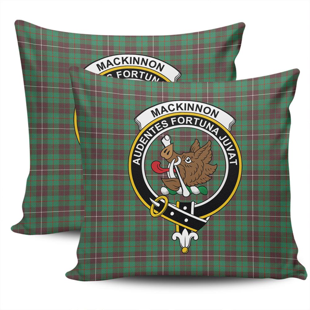 Clan MacKinnon Hunting Ancient Tartan Crest Pillow Cover HH66 Clan MacKinnon Tartan Today   