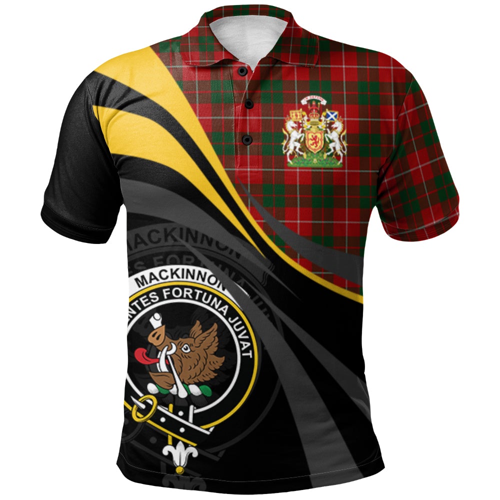 Clan MacKinnon 06 Tartan Polo Shirt - Royal Coat Of Arms Style OR35 MacKinnon 06 Tartan Tartan Polo   