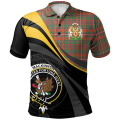 Clan MacKinnon Ancient Tartan Polo Shirt - Royal Coat Of Arms Style XE71 MacKinnon Ancient Tartan Tartan Polo   