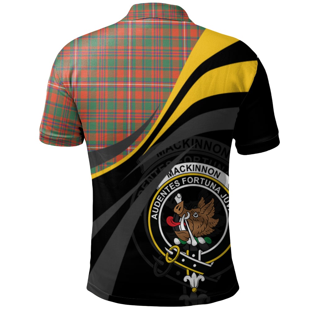 Clan MacKinnon Ancient Tartan Polo Shirt - Royal Coat Of Arms Style XE71 MacKinnon Ancient Tartan Tartan Polo   