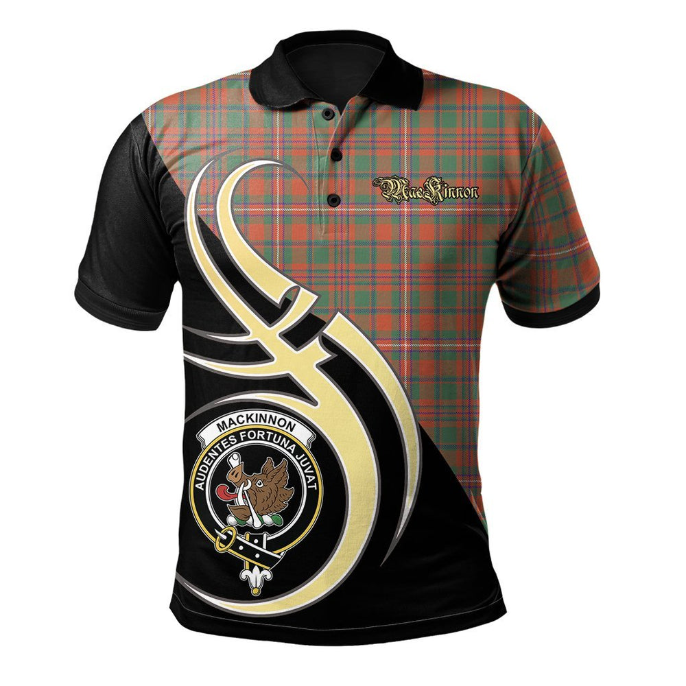 Clan MacKinnon Ancient Tartan Polo Shirt - Believe In Me Style RN60 MacKinnon Ancient Tartan Tartan Polo   