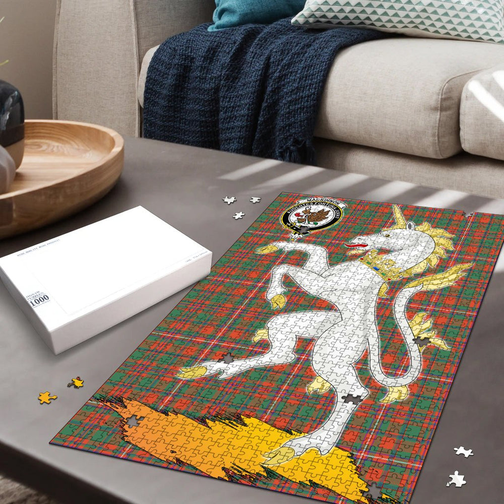 Clan MacKinnon Ancient Tartan Crest Unicorn Scotland Jigsaw Puzzles Gift For Family WN47 Clan MacKinnon Tartan Today   