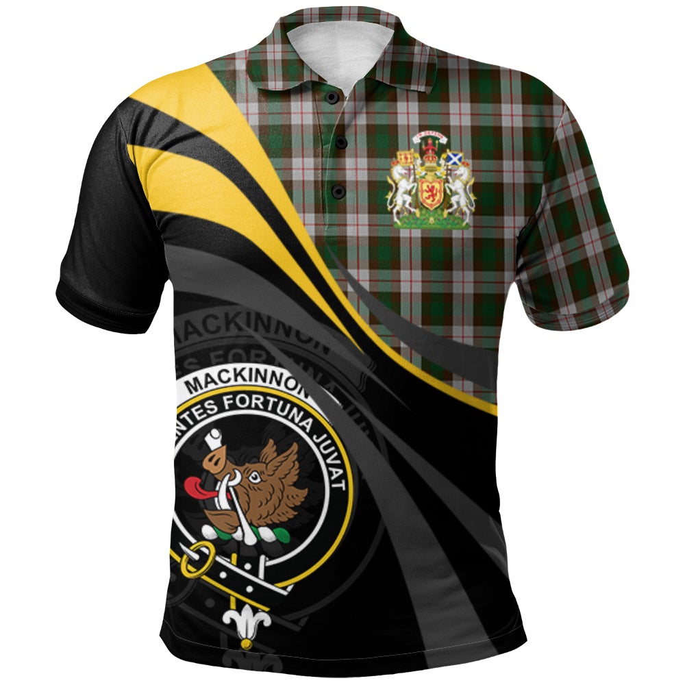 Clan MacKinnon Dress Tartan Polo Shirt - Royal Coat Of Arms Style VY33 MacKinnon Dress Tartan Tartan Polo   