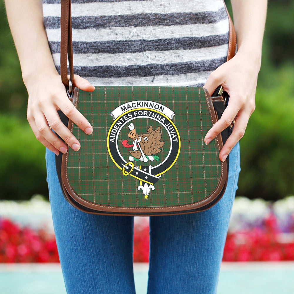 Clan MacKinnon Hunting Tartan Crest Saddle Handbags VK85 Clan MacKinnon Tartan Today   