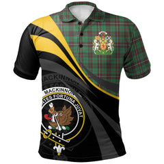 Clan MacKinnon Hunting Ancient Tartan Polo Shirt - Royal Coat Of Arms Style GB37 MacKinnon Hunting Ancient Tartan Tartan Polo   