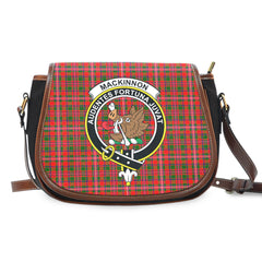Clan MacKinnon Modern Tartan Crest Saddle Handbags KU14 Clan MacKinnon Tartan Today   