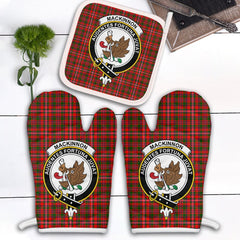 Clan MacKinnon Modern Tartan Crest Oven Mitt And Pot Holder (2 Oven Mitts + 1 Pot Holder) BV45 Clan MacKinnon Tartan Today   