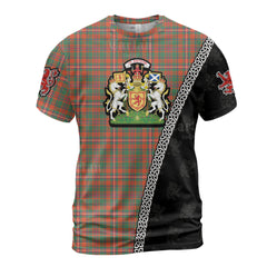 Personalized Clan MacKinnon Ancient Tartan Shirt with Scotland Coat of Arms & Custom Name WE32