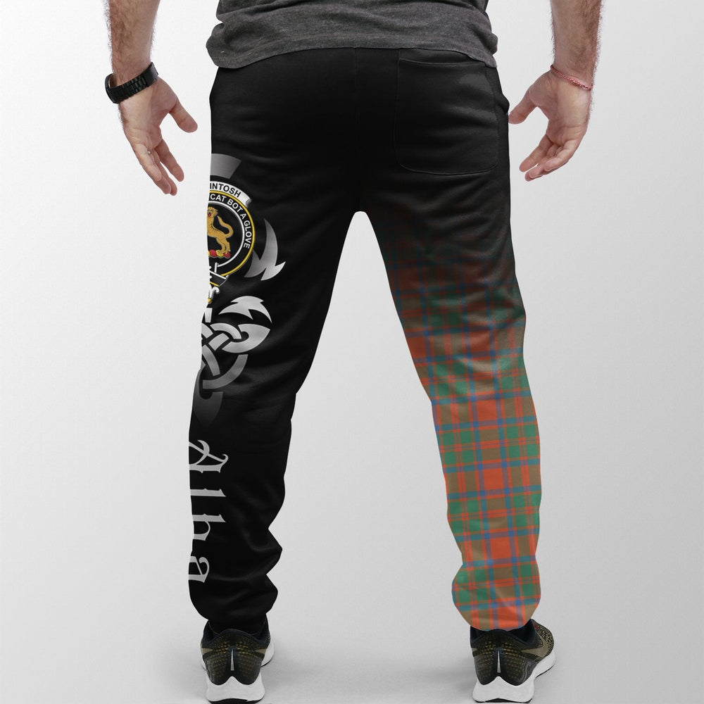 Clan MacKintosh Ancient Tartan Crest Jogger Sweatpants  Alba Celtic Style MH87 Clan MacKintosh / MacIntosh Tartan Today   