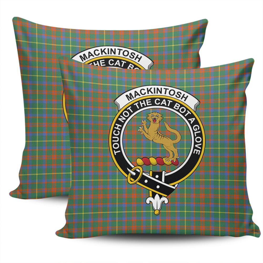 Clan MacKintosh Hunting Ancient Tartan Crest Pillow Cover BJ83 Clan MacKintosh / MacIntosh Tartan Today   