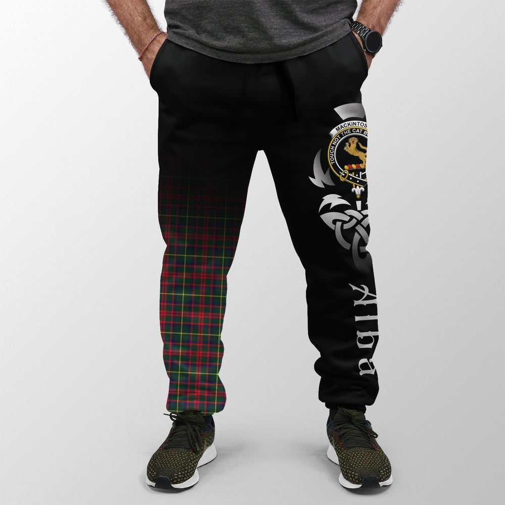 Clan MacKintosh Hunting Modern Tartan Crest Jogger Sweatpants  Alba Celtic Style AJ37 Clan MacKintosh / MacIntosh Tartan Today   