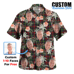 Clan MacKintosh Hunting Modern Tartan Custom Face Hawaiian Shirt – Unisex Gift for Family Members, Summer Party LO41 MacKintosh Hunting Modern Tartan Tartan Hawaii Shirt