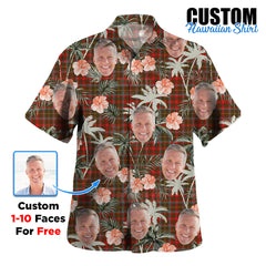 Clan MacKintosh Hunting Weathered Tartan Custom Face Hawaiian Shirt – Unisex Gift for Family Members, Summer Party CP76 MacKintosh Hunting Weathered Tartan Tartan Hawaii Shirt