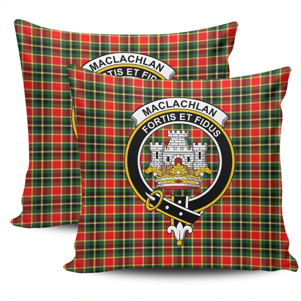 Clan MacLachlan Hunting Modern Tartan Crest Pillow Cover IT85 Clan Borthwick Tartan Today   