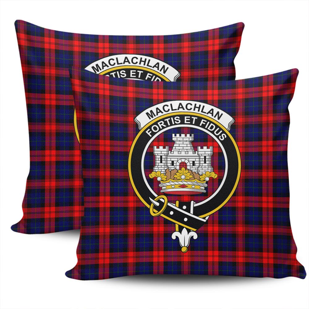 Clan MacLachlan Modern Tartan Crest Pillow Cover BL64 Clan Borthwick Tartan Today   